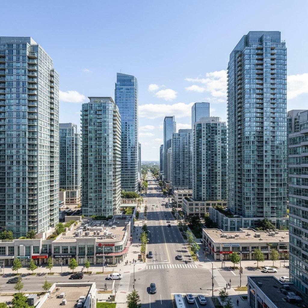 North York commercial corridor along Yonge Street