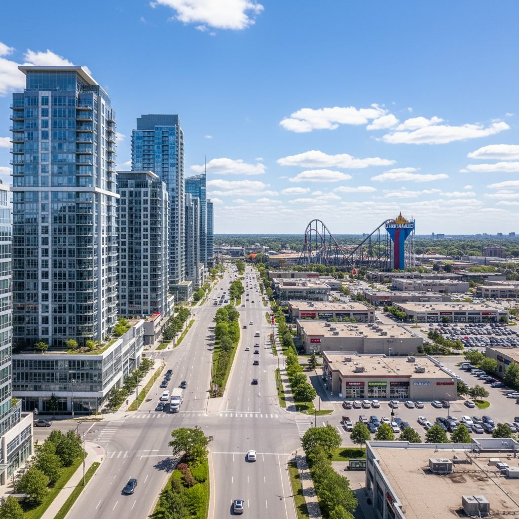 Vaughan Highway 7 commercial corridor