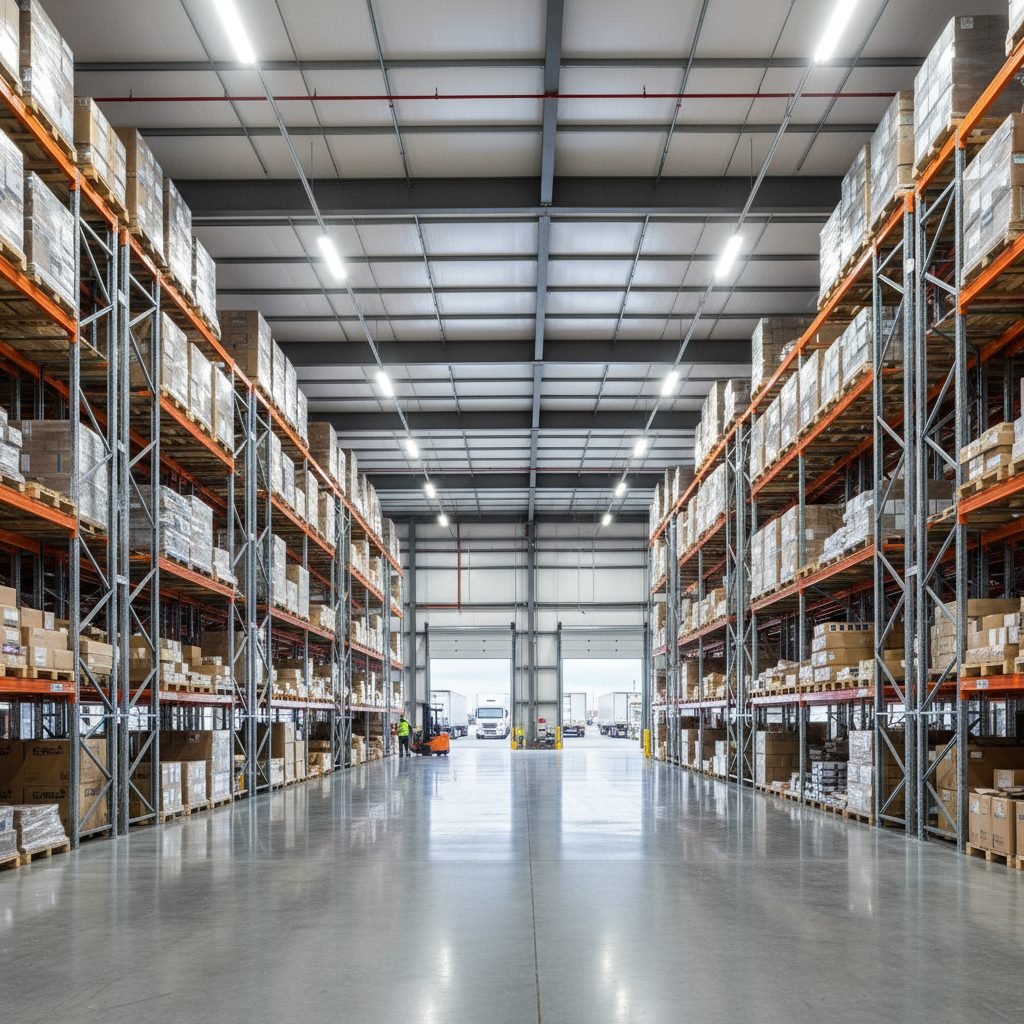 Well-maintained industrial warehouse facility